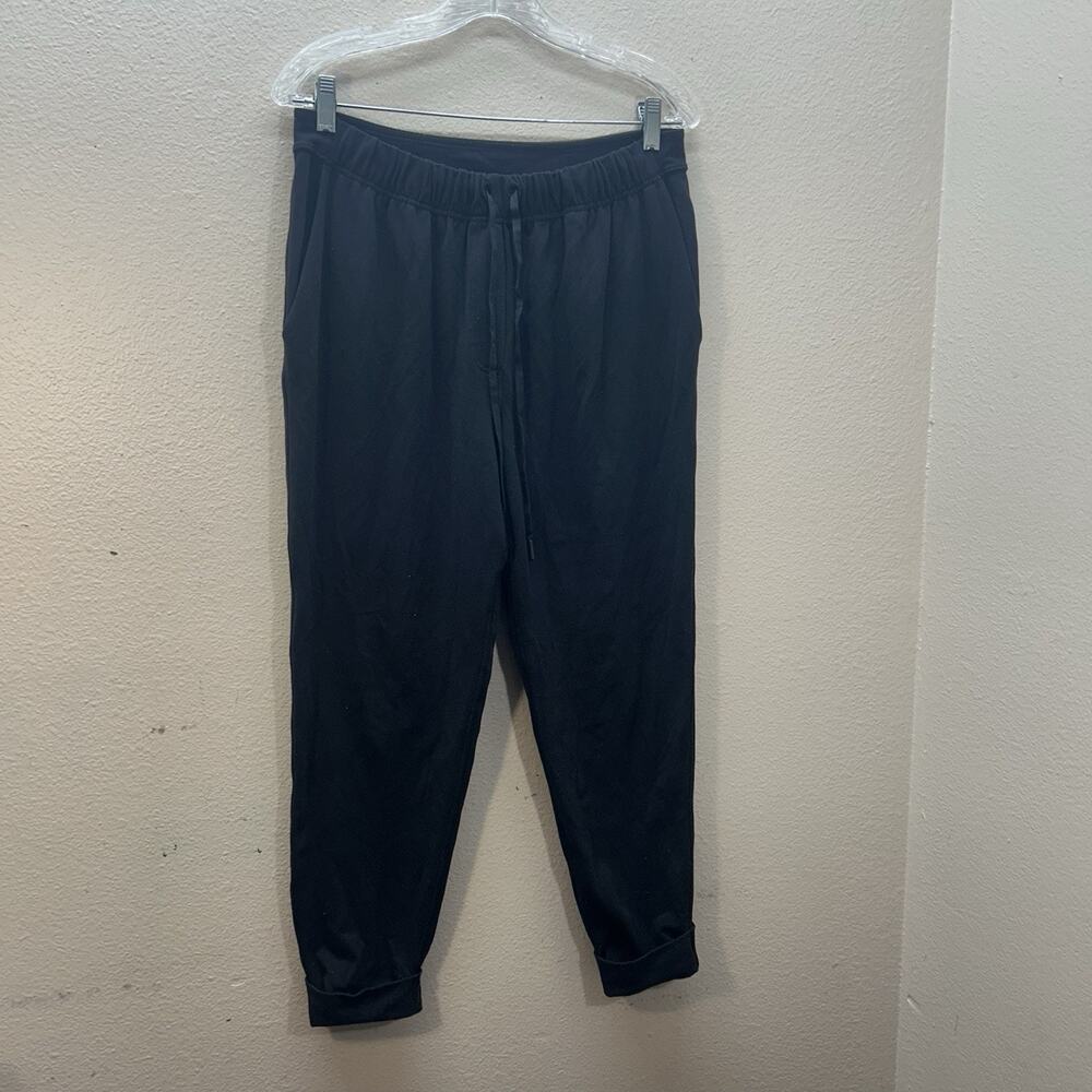 Lululemon Pants Womens SZ 6 Black Ready To Rulu Jogger Gym Running Cuffed Crop